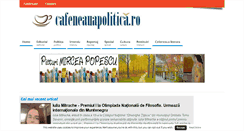 Desktop Screenshot of cafeneauapolitica.ro